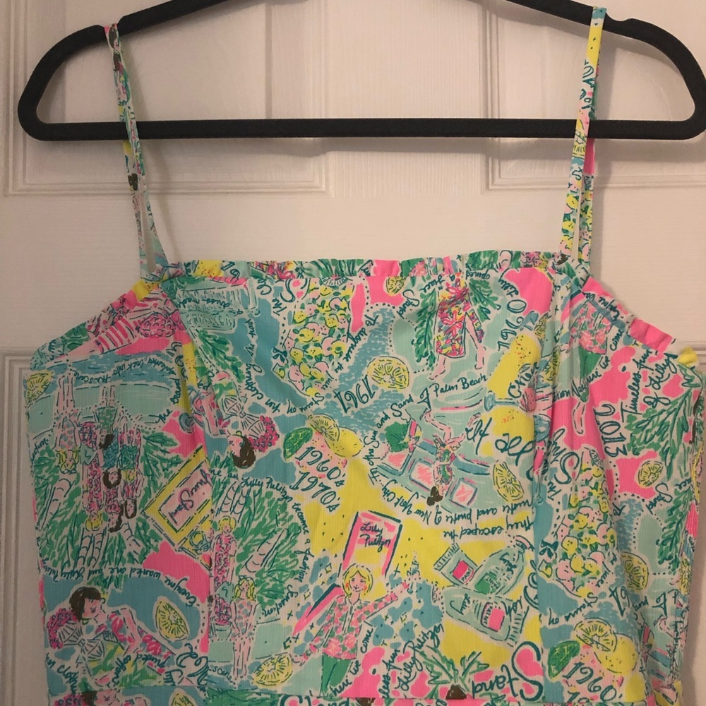 Lilly Pulitzer Jesse Romper In the Beginning print